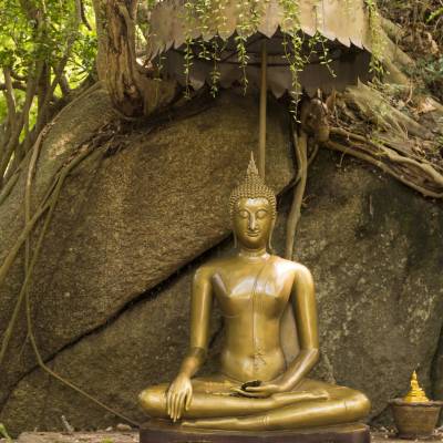 Buddha at Wat Khow Tahm Lookout Koh Phangan Thailand