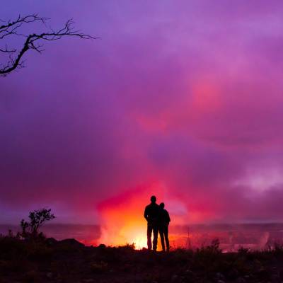 Over looking Halemaumau Crater