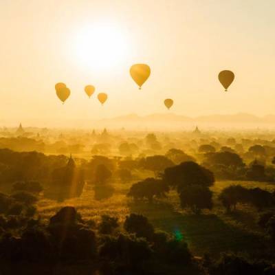 Balloons over Bagan