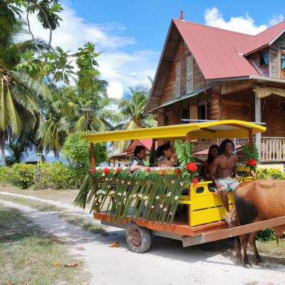 Local Cart, La Digue, Seychelles