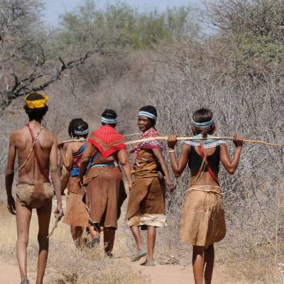 Local tribes people in Botswana