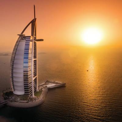 Burj Al Arab at sunset