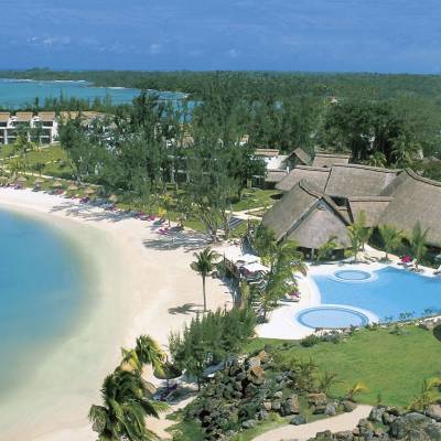 LUX* Grand Gaube aerial - beach