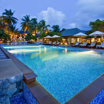 a large pool of water