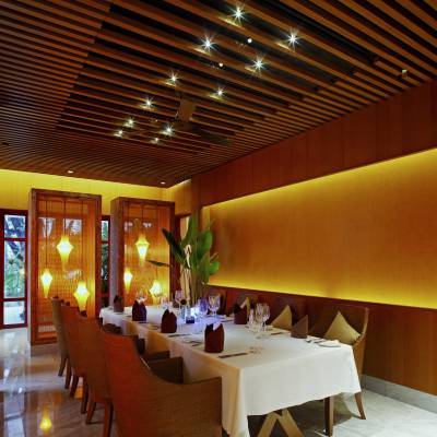 a room filled with furniture and a fireplace