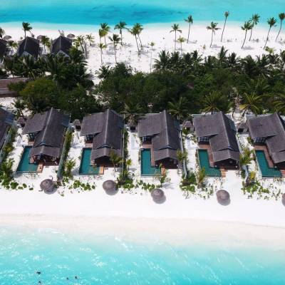 Aerial view of Earth Villas