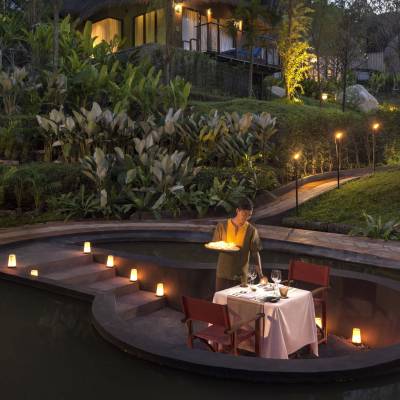 A romantic dinner for two at Keemala in Thailand
