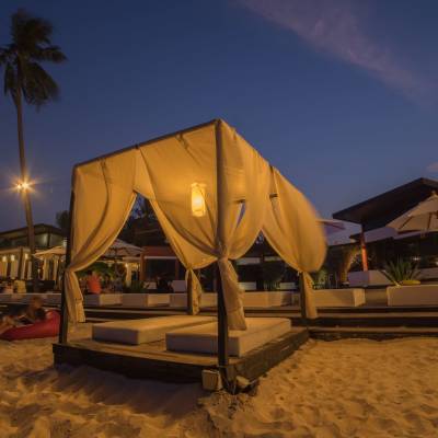 a tent on a beach