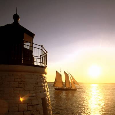 a boat on a body of water