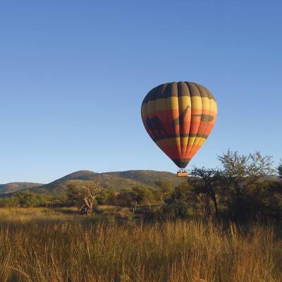 a large balloon in the sky