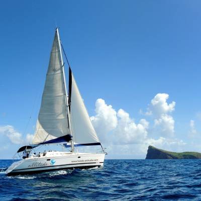 Sailing near Coin de Mire