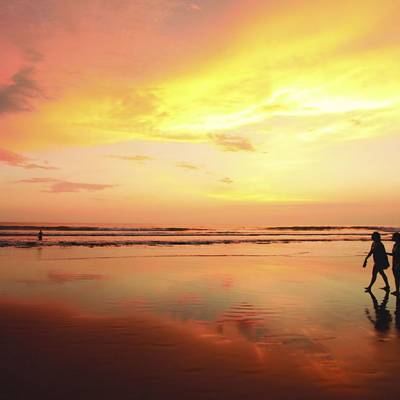 This is a photo of sunset on Legian Beach