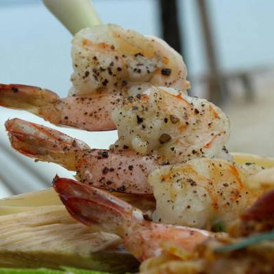 a close up of food