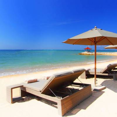 this is a photo of the beach at the Fairmont Sanur, Bali