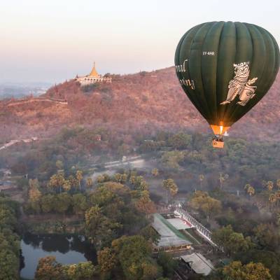 Hot air balloon flight