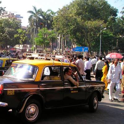 Iconic Mumbai taxis