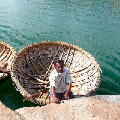 Traditional fishing on Lake Pichola