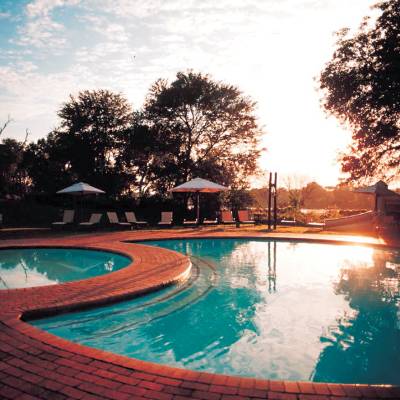 a large pool of water