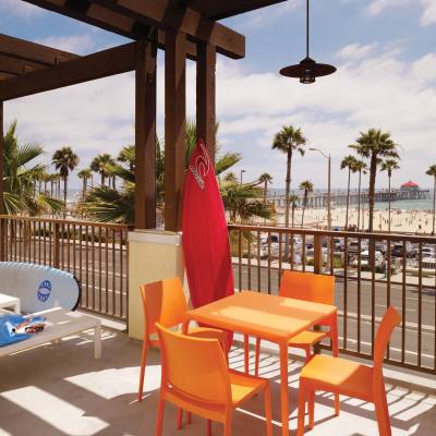 a dining room table in front of a window
