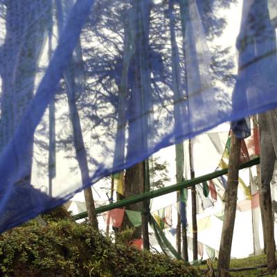 This is a picture of Prayer Flags in Bhutan