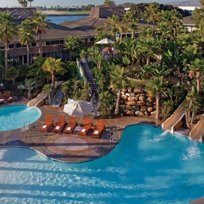 a large pool of water