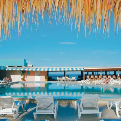 a large pool of water