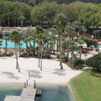 a large pool of water