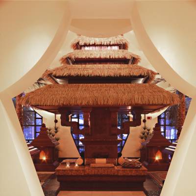 a wooden table