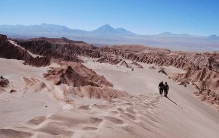 a man riding on top of a mountain