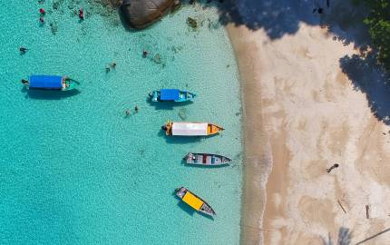 Malaysia Aerial Beach View