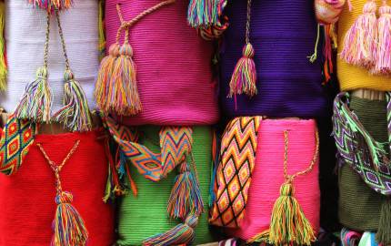 a person wearing colorful clothes