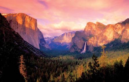 a canyon with a mountain in the background