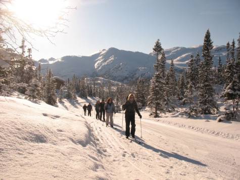 Cross-country skiing at Kvitavatn