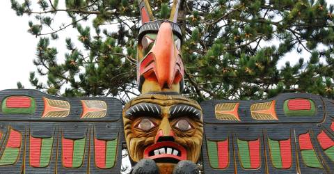 Canada - British Columbia - Vancouver - Stanley Park - Totem Pole (2) (Custom)