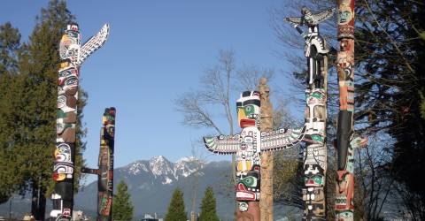 Canada - British Columbia - Vancouver - Stanley Park - Totem Pole_0