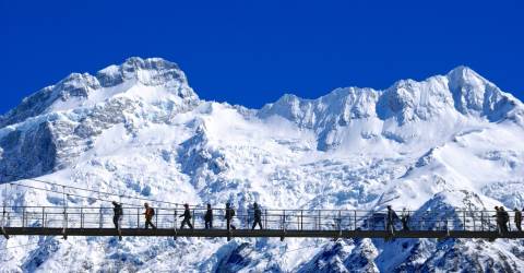 New Zealand - South Iskand - Southern Alps - Mount Cook - Walking in the Sky