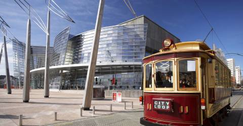 New Zealand - South Island - Christchurch - Art Museum - Sporvogn