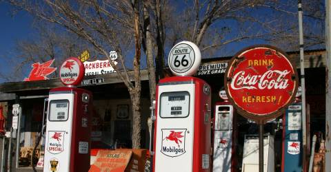 USA - Route 66 - gammel tankstation - 1