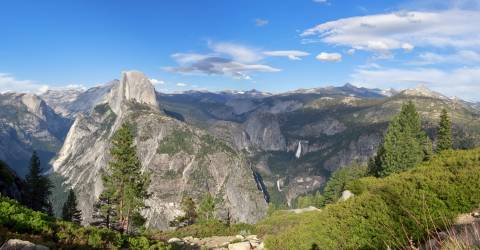 Yosemite fra Glacier point, rejser til det vestlige USA