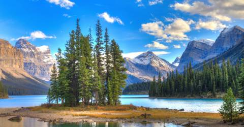 canada - alberta - jasper - maligne lake - spirit island 3500x2333px