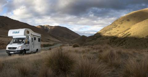 Autocampere i New Zealand, maui, autocamper, motorhome, campervan
