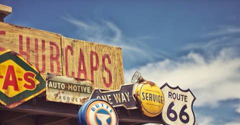 Route 66 i bil