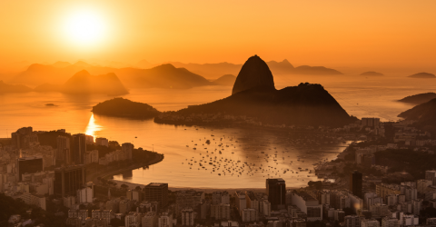 Brasilien samba, stränder och vacker natur