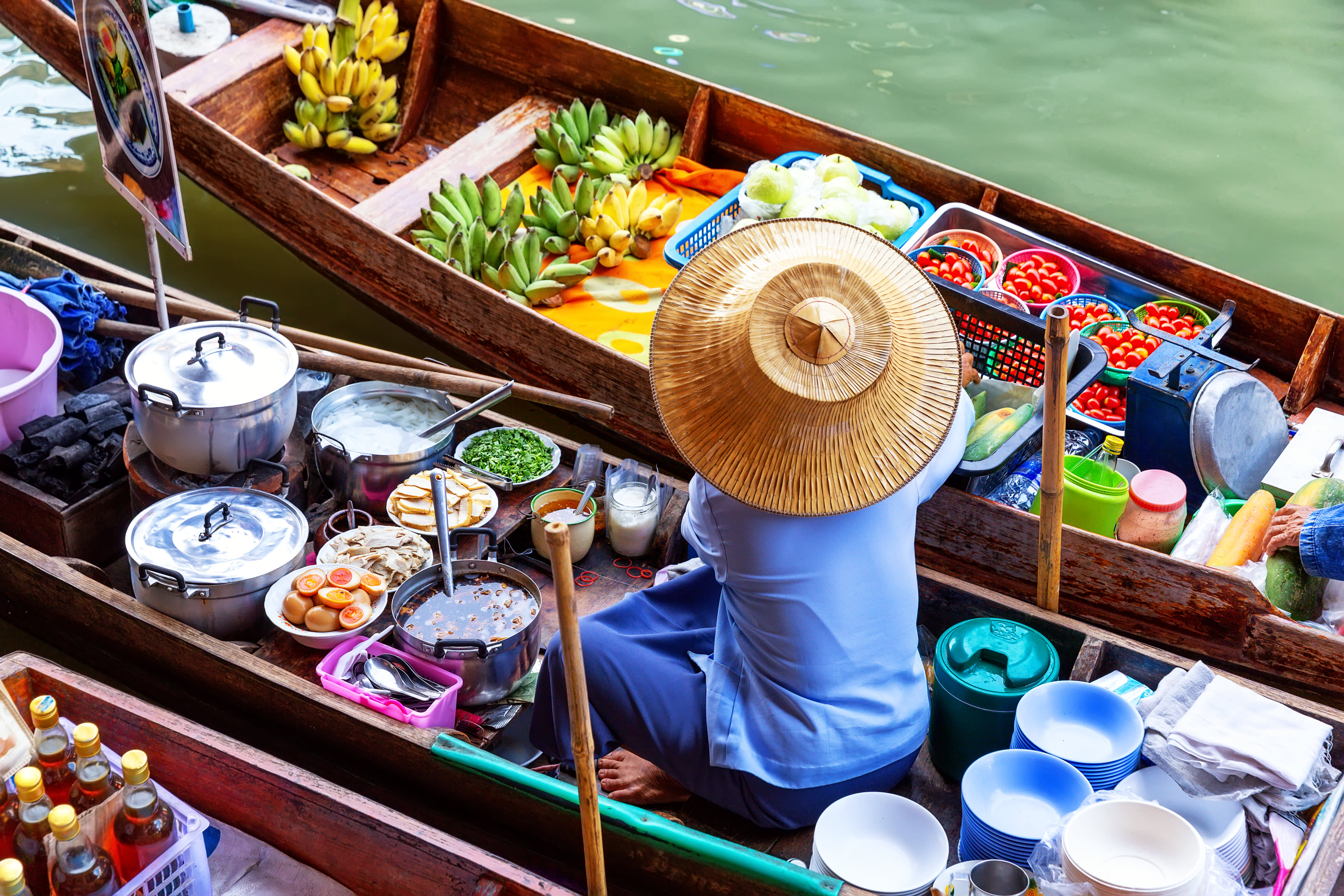 Floating market,Thailand Damnoen Saduak 
