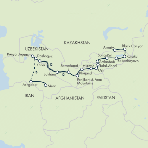 The Five Stans of the Silk Road – Ashgabat to Almaty