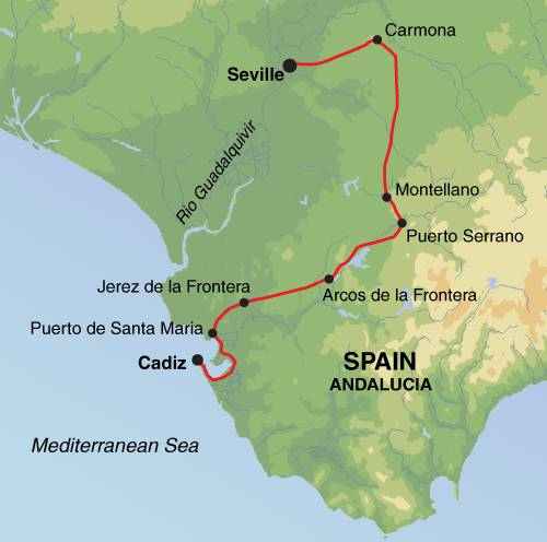 Self-Guided Cycling in Andalucia: Seville to Cadiz