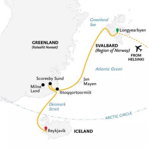 Four Arctic Islands: Spitsbergen, Jan Mayen, Greenland & Iceland