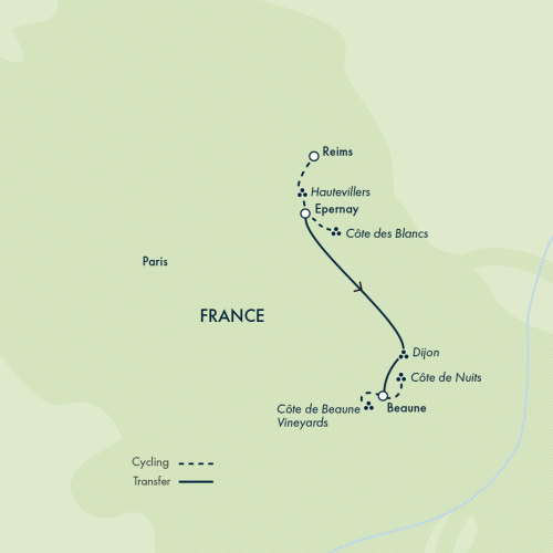 Cycle Champagne & Burgundy – Premium Adventure