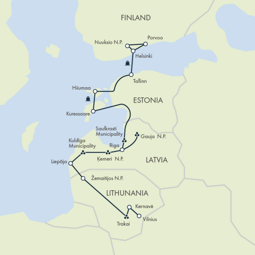 Walks of the Baltics and Finland