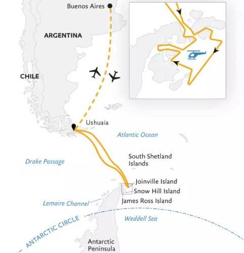 Antarctica by Helicopter: Icebergs, Mountains & Remote Lands